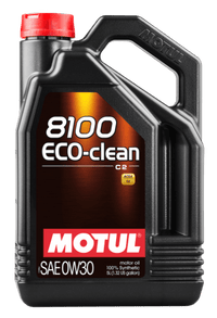 Motul 5L Synthetic Engine Oil 8100 0W30 4x5L ECO - CLEAN ACEA C2 API SM ST.JLR 03.5007 - My Store