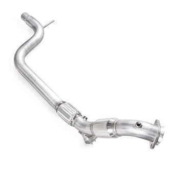 compare product Stainless Works 2015-16 Mustang Downpipe 3in High-Flow Cats Factory Connection