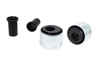 compare product Whiteline 2009+ Nissan 370Z / Z Lower Control Arm - Inner Rear Bushing Kit (Double Offset)