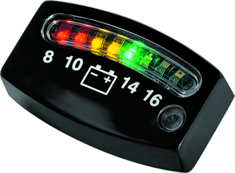 compare product Kuryakyn LED Battery Gauge Universal Black