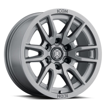 compare product ICON Vector 6 17x8.5 6x5.5 0mm Offset 4.75in BS 106.1mm Bore Titanium Wheel