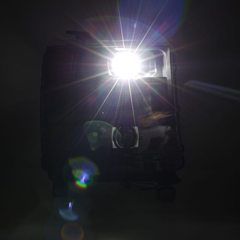 AlphaRex 16 - 18 Chevy 1500HD LUXX LED Proj Headlights BK w/Seq Actvn Light / SeqSig (Req PN 810023) - My Store