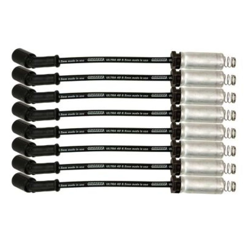 Moroso GM LS/LT 8.5mm Ultra 40 11in Long Wire Set w/Alum Heatshield - Black - My Store