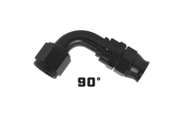 Aeromotive PTFE Hose End - AN - 10 - 90 Deg - Black Anodized - My Store