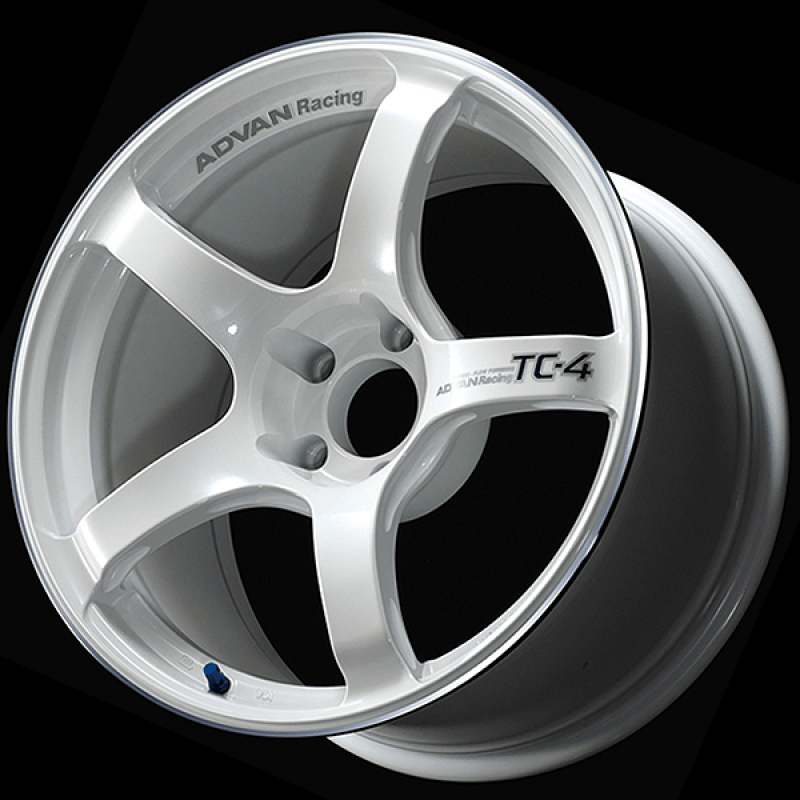 Advan TC4 16X8.0 +35 5 - 114.3 Racing White Metallic & Ring - My Store