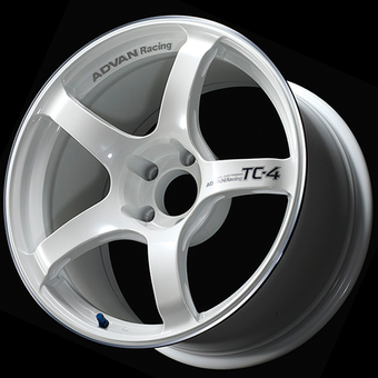 compare product Advan TC4 16x8.0 / +38 Offset / 4x100 / 73mm Bore / Racing White Metallic and Ring