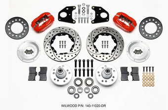 compare product Wilwood Forged Dynalite Front Kit 11.00in Drilled Red 62-72 CDP B & E Body-Drum