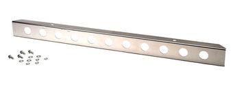compare product Kentrol 87-95 Jeep Wrangler YJ 54 Inch Front Bumper with holes - Polished Silver