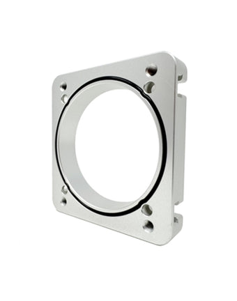 compare product Torque Solution 06-21 Subaru STI EJ Big Bore Manifold Big Bore 76mm Throttle Body Adapter - Silver