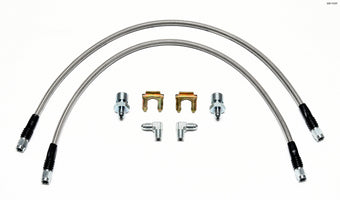 compare product Wilwood Flexline Kit 22 inch 3/8-24 to 90 Degree