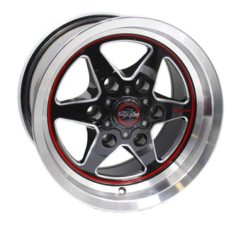 compare product Race Star 93 Truck Star 15x10 / 6x5.50 BC / 6.63 BS / 28 Offset / 78.10 Bore / Black/Machined Wheel