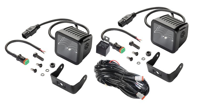 Hella Universal Black Magic 3.2in L.E.D. Cube Kit - Flood Beam - My Store