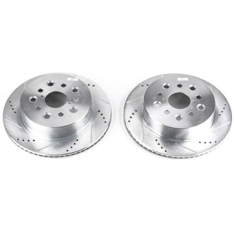 compare product Power Stop 01-06 Lexus LS430 Rear Evolution Drilled & Slotted Rotors - Pair