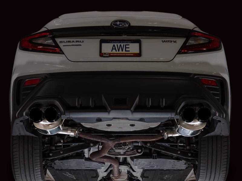 AWE Tuning 22 - 25 Subaru VB WRX Touring Edition Axle - Back Exhaust - Diamond Black Tips - My Store