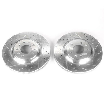 compare product Power Stop 06-07 Cadillac CTS Front Evolution Drilled & Slotted Rotors - Pair