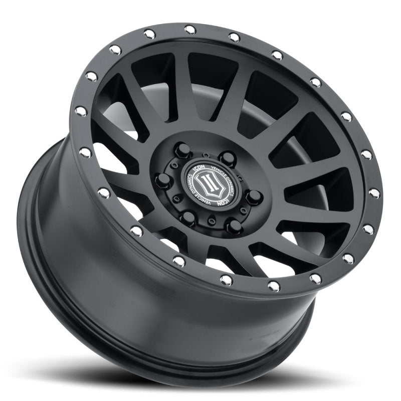 ICON Compression 17x8.5 6x135 6mm Offset 5in BS 87.1mm Bore Satin Black Wheel - My Store