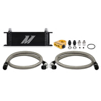 Mishimoto Universal Thermostatic Oil Cooler Kit 13 - Row Black - My Store