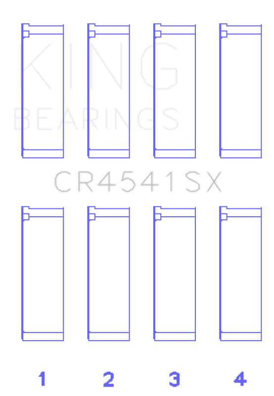 King Engine Bearings Bearings Honda F23A/F23Z/K20A3 Connecting Rod Bearing Set - My Store