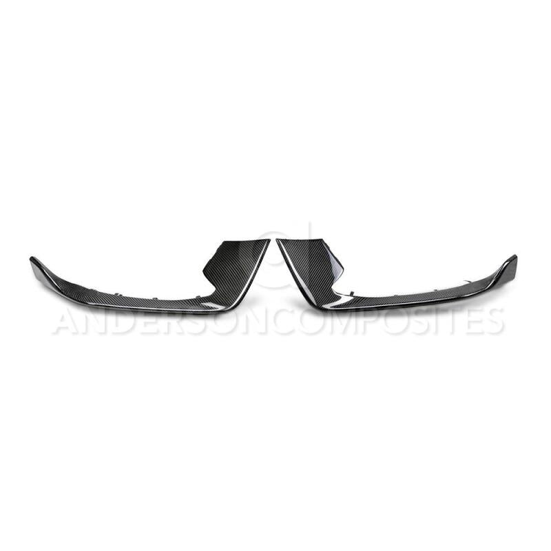 Anderson Composites 15 - 20 Ford Mustang Shelby GT350 Carbon Fiber Bumper Inserts - My Store