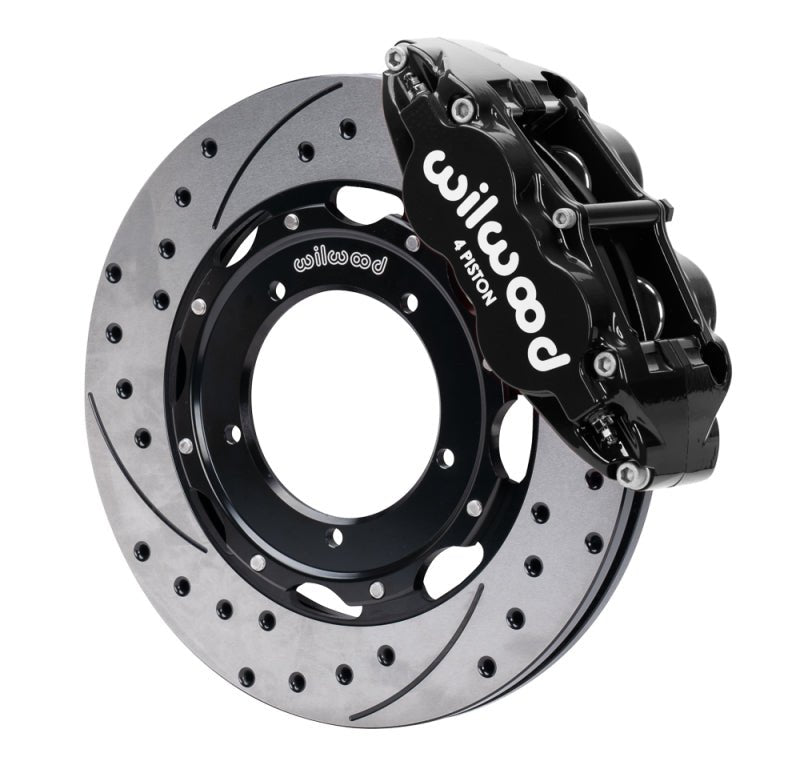 Wilwood 69 - 89 Porsche 911 Front Superlite Brake Kit 3.5in MT Drilled & Slotted Face - Black - My Store