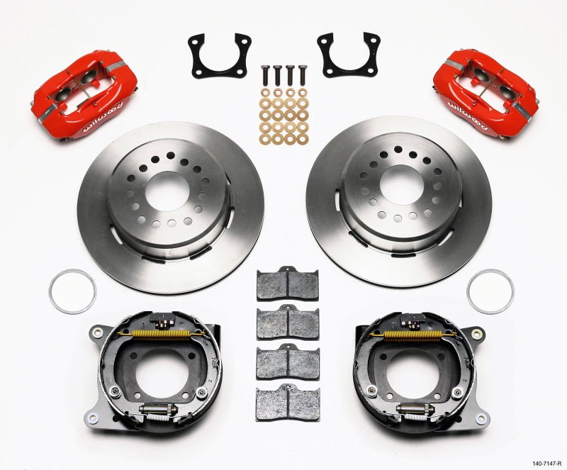 Wilwood Forged Dynalite P/S Park Brake Kit Red 58 - 64 Olds/Pontiac Ends - My Store