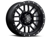ICON Alpha 17x8.5 6x5.5 0mm Offset 4.75in BS 106.1mm Bore Satin Black Wheel - My Store