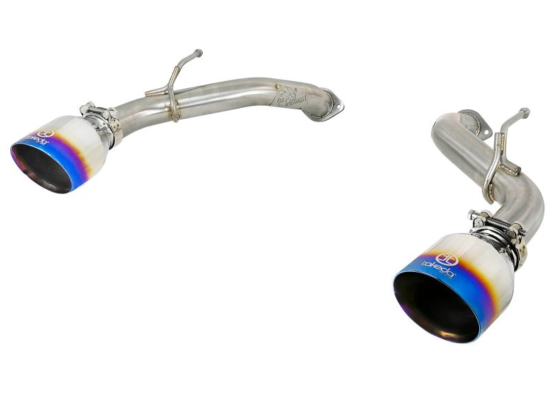 aFe Takeda 2.5in 304 SS Axle - Back Exhaust w/ Blue Flame Tips 16 - 18 Infiniti Q50 V6 - 3.0L (tt) - My Store
