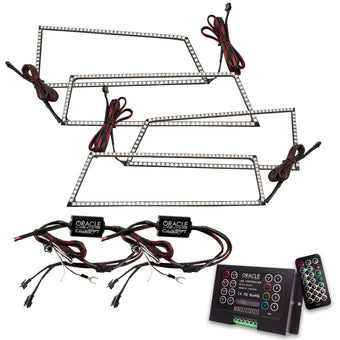 compare product Oracle Chevrolet Silverado 03-06 Square Halo Kit - ColorSHIFT w/ 2.0 Controller