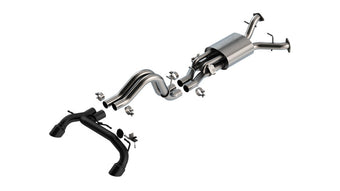 compare product Borla 22-24 Ford Bronco Raptor V6 Turbo AT 2WD / 4WD ATAK Catback Exhaust w/ 4in Black Coated Tips