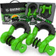 Rhino USA 3/4In D - Ring Shackle Set (2 - Pack)(Green) - My Store