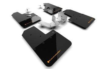 compare product Rally Armor 21-25 Ford Bronco (Plstc Bmpr + RR - NO Rptr/Sprt) Blk Mud Flap w/Cy Orange Logo