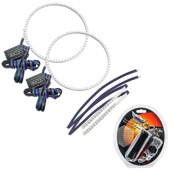 compare product Oracle 21-22 Ford Bronco Headlight Halo Kit w/DRL Bar - Base Headlights -w/RF Controller