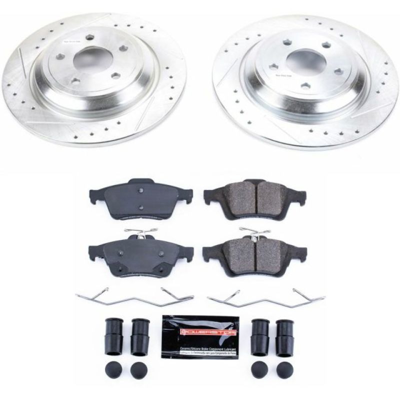 Power Stop 16 - 18 Ford Focus Rear Z23 Evolution Sport Brake Kit - My Store