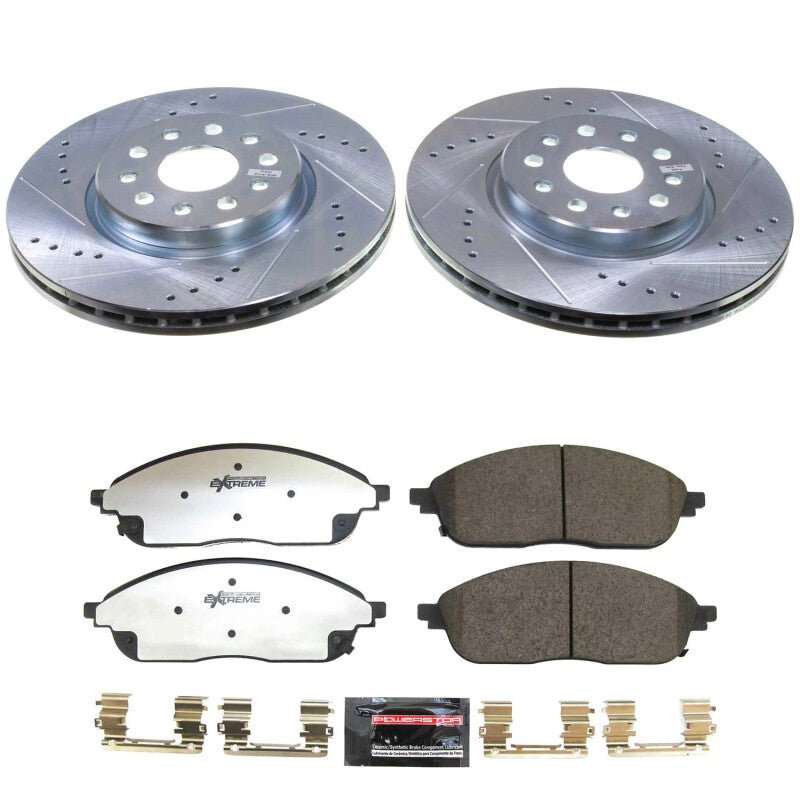 Power Stop 22 - 24 Jeep Grand Cherokee Front Z36 Truck & Tow Brake Kit - My Store