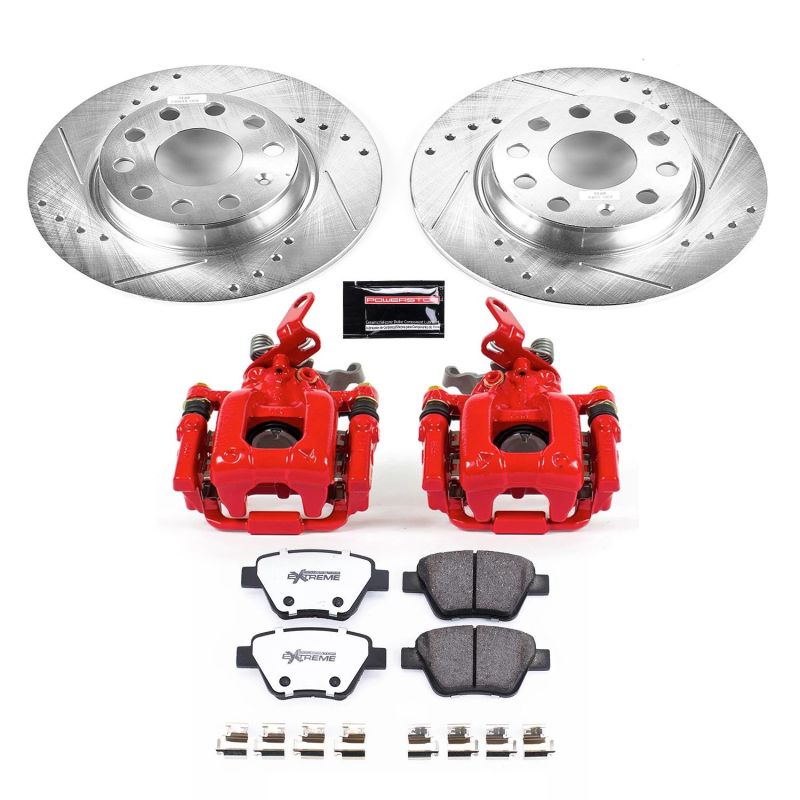Power Stop 10 - 12 Audi A3 Rear Z26 Street Warrior Brake Kit w/Calipers - My Store