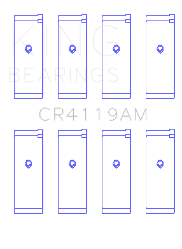 King Engine Bearings Mitsubishi 4G93/Sohc (Size +0.25mm) Connecting Rod Bearing Set - My Store