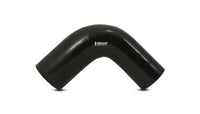 Vibrant 1.5in ID x 2in ID x 4in Long Gloss Black Silicone 90 Degree Transition Elbow - My Store