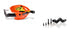 Cycra Probend Ultra Bar Pack w/ Flexx Link Bar Mount - Orange - My Store