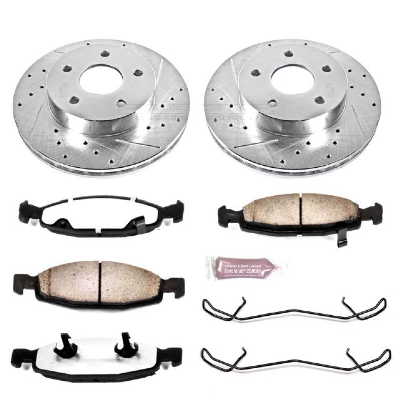 Power Stop 99 - 02 Jeep Grand Cherokee Front Z36 Truck & Tow Brake Kit - My Store