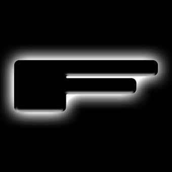compare product ORACLE Lighting Universal Illuminated LED Letter Badges - Matte Blk Surface Finish - F