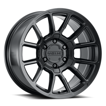 compare product Raceline 950B Gauge 18x9in / 6x135 BP / 18mm Offset / 87.1mm Bore - Satin Black Wheel