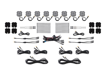 compare product Diode Dynamics Rock Light - Red/White - M8 Magnet 8-Pack