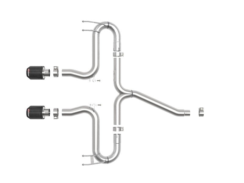 aFe Takeda 2 - 1/2in 304 SS Axle - Back Exhaust w/Carbon Tips 17 - 20 Honda Civic Sport L4 - 1.5L (t) - My Store