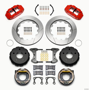 compare product Wilwood Narrow Superlite 4R Rear P-Brk Kit 14.00in Red Big Ford 2.36in Off Bronco 5 x 5.50