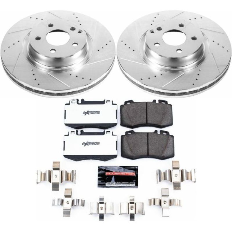 Power Stop 07 - 09 Mercedes - Benz E350 Front Z26 Street Warrior Brake Kit - My Store