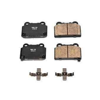 compare product Power Stop 08-15 Mitsubishi Lancer Rear Z17 Evolution Ceramic Brake Pads w/Hardware
