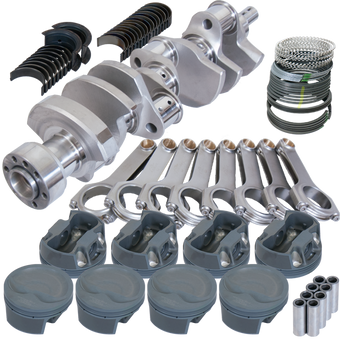 compare product Eagle Chevy 350 1Pc 3.750in Crank 6.000in H-Beam -16cc Inv Dome 4.060in Pistons Balanced Assembly