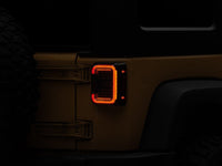 Raxiom 07 - 18 Jeep Wrangler JK Axial Series LED Halo Tail Lights - Black Housing (Dark Smoked Lens) - My Store