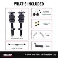 Air Lift Performance 2005 - 2014 Ford Mustang (S197) Front Kit (3/8 Fittings Not Included) - My Store