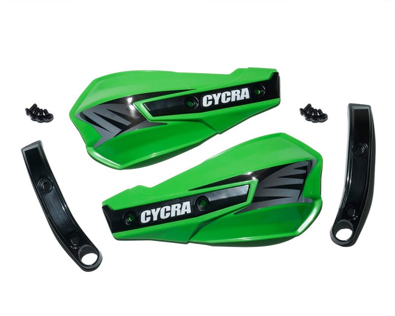 Cycra Vortex Replacement Hand Shields w/Abrasion Guards - Green - My Store